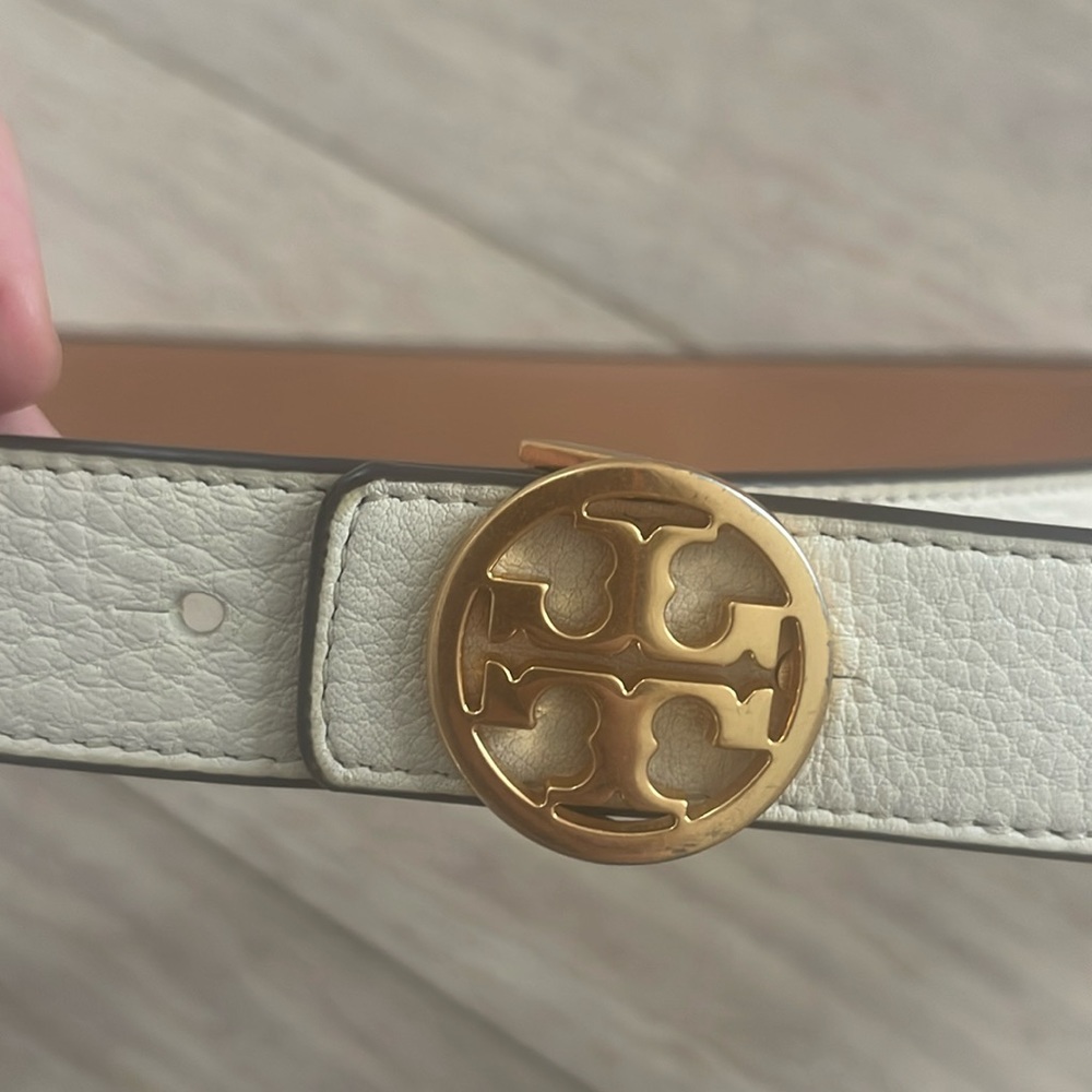Tory Burch belt cream and brown